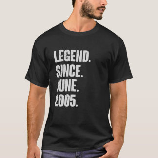 T-shirt Cadeau 17 Ans 17E Anniversaire - Légende Depuis Ju