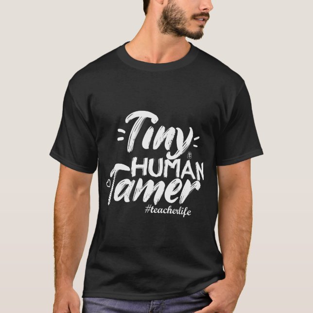 T-shirt cadeau 4 enseignants, minuscule Tamer huma (Devant)