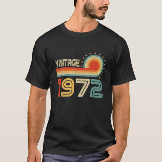 T-shirt Cadeau 50E Anniversaire - Vintage 1972 Anniversair