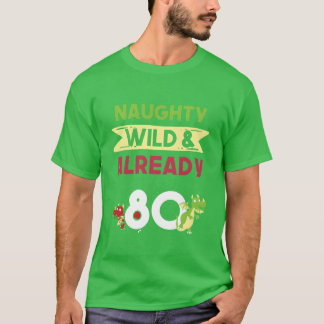 T-shirt Cadeau 80 ans anniversaire femmes garçon Dragon