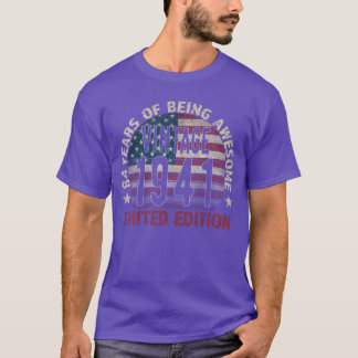 T-shirt Cadeau 84e anniversaire hommes Vintage né 1941 qui