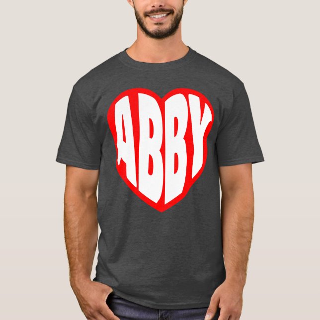 T-shirt Cadeau Abby dans mon cœur (Devant)