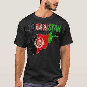 T-shirt Cadeau afghan pour les femmes Afghanistan Plan de