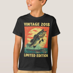 T-shirt Cadeau âgé de 6 ans 2018 Pêcheur Poisson 6e B