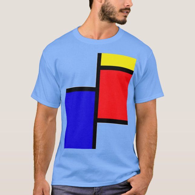 T-shirt Cadeau ami vintage Mondrian (Devant)