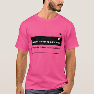 T-shirt Cadeau Amour pour les Animaux