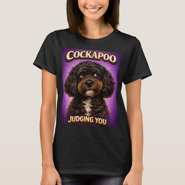 T-Shirt Cadeau Amoureux de Chien Cockapoo Drôle Vo (Devant)