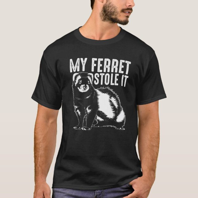 T-shirt Cadeau Amoureux des animaux Cute Ferret | Funny Lo (Devant)