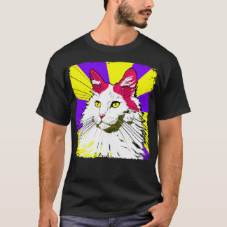 T-shirt Cadeau Amoureux des chats d'art Angora turc 3