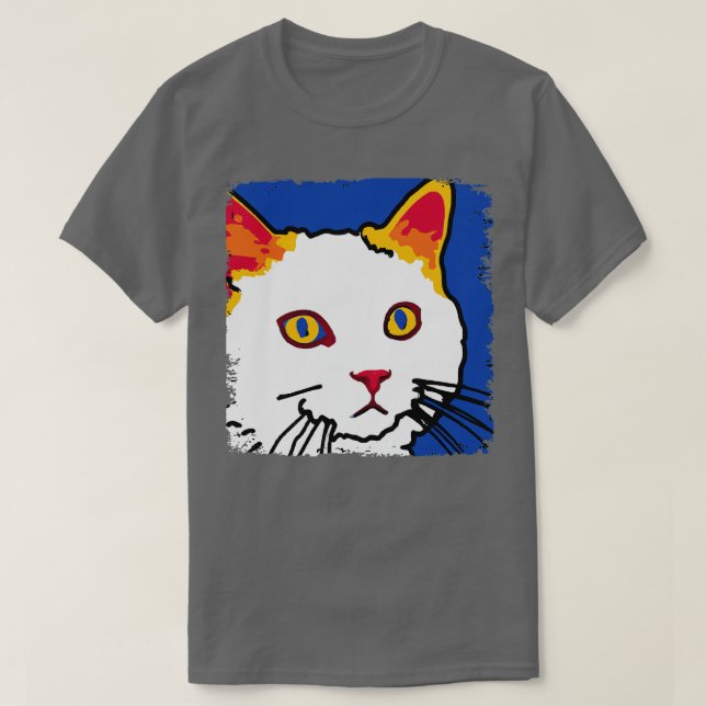 T-shirt Cadeau Amoureux des chats de Van Turc (Design devant)