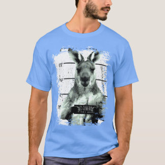 T-shirt Cadeau animal sautant kangourou rétro