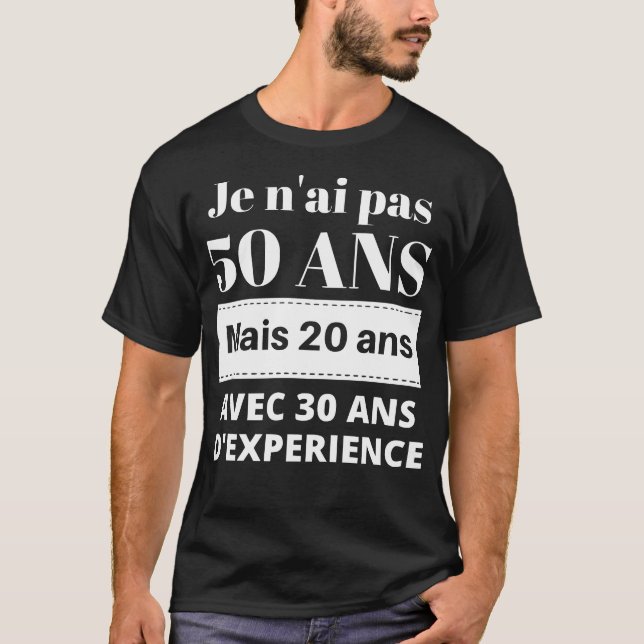 T-shirt Cadeau anniversaire 50 ans (Devant)