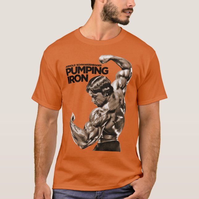 T-shirt Cadeau Arnold Schwarzenegger Pumping Iron (Devant)