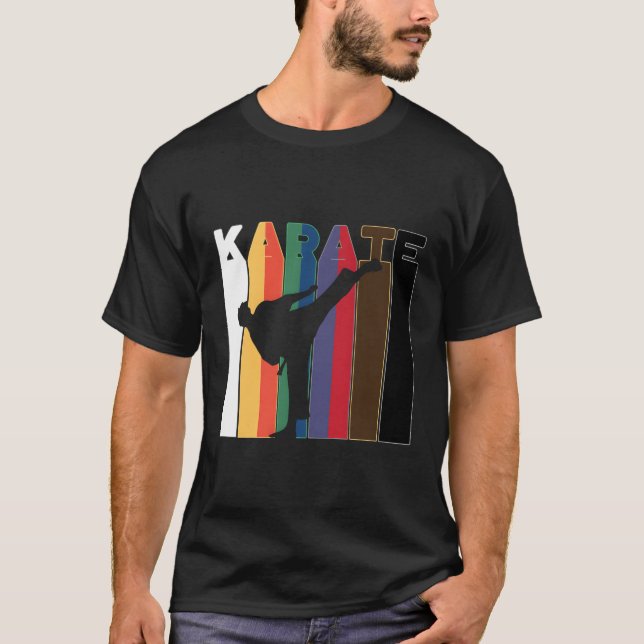 T-shirt Cadeau Arts Martiaux Long Manches Ceintures Karaté (Devant)