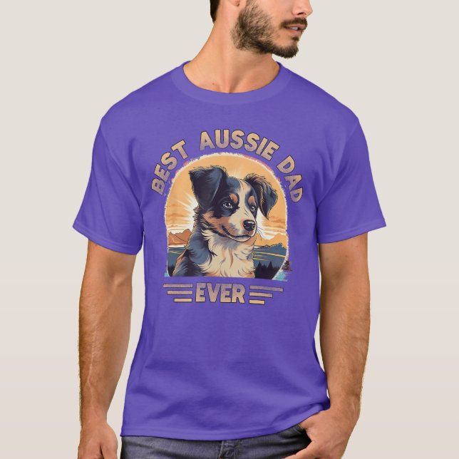 T-shirt Cadeau Aussie PAPA Berger Australien (Devant)