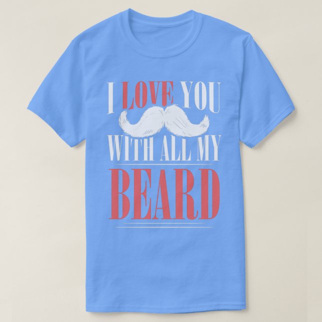 T-shirt Cadeau barbu à barbe à barbe 26 (Design devant)