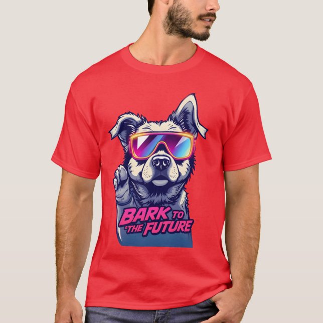 T-shirt Cadeau Bark to the 80s (Devant)