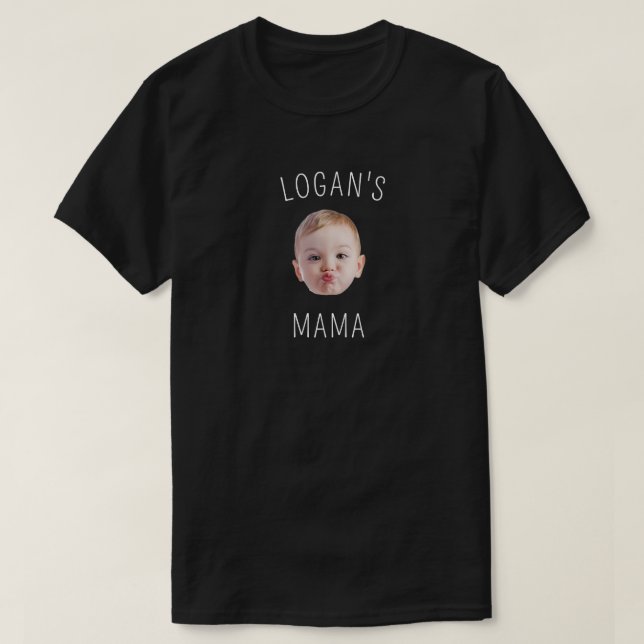 T-shirt Cadeau bébé personnalisé pour maman Nouveau maman  (Design devant)