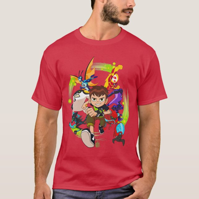 T-shirt Cadeau Ben 10 Hero Charge (Devant)
