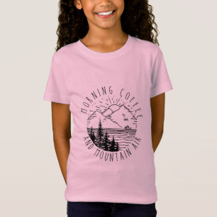 T-Shirt Cadeau Camper Café Du Matin Et Fêtes D'Air De Mo