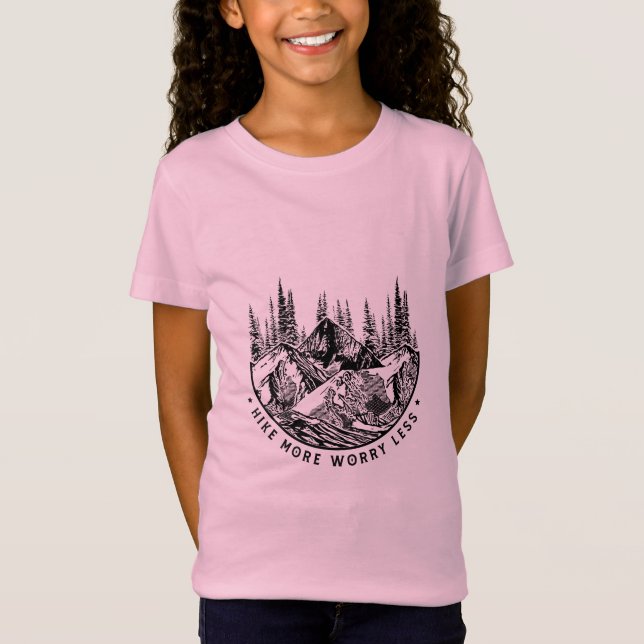 T-Shirt Cadeau Camper | Randonnée Plus Inquiète Moins Anni (Devant)