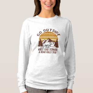 T-shirt Cadeau Camper Sortir du pire scénario Coque