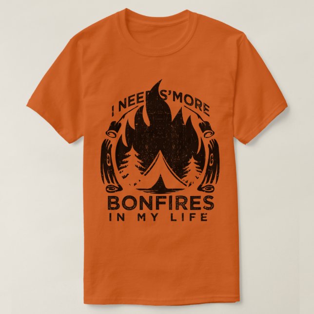 T-shirt Cadeau Camping Smores (Design devant)