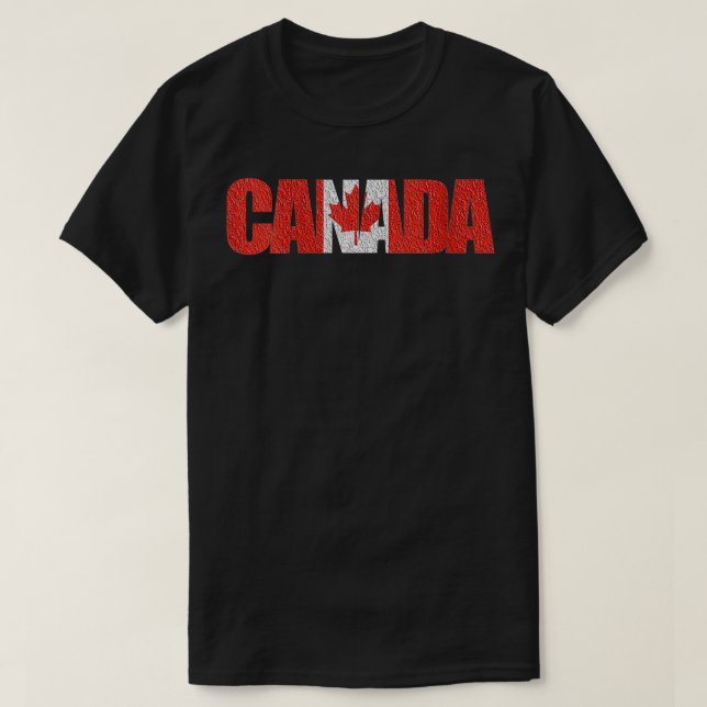 T-shirt Cadeau canadien féminin Canada VNeck (Design devant)