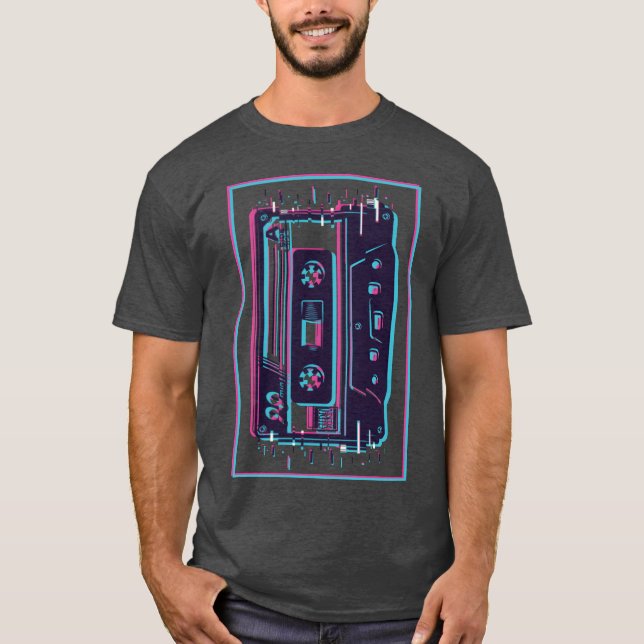 T-shirt Cadeau cassette Mitape esthétique 80s 90s (Devant)