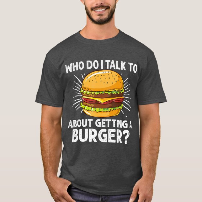 T-shirt Cadeau Cheeseburger pour les amateurs de burger (Devant)