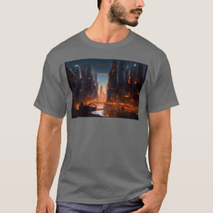 T-shirt Cadeau Chicago Cyber Punk