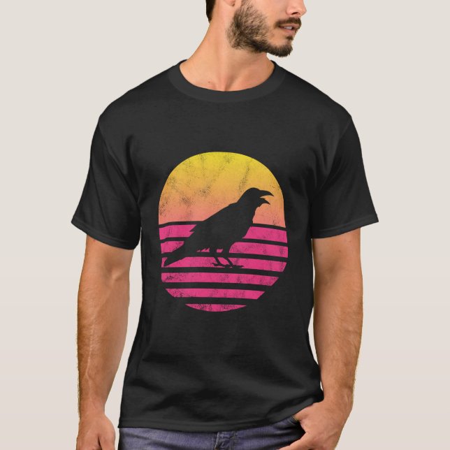 T-shirt Cadeau classique au corbeau (Devant)