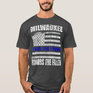 T-shirt Cadeau commémoratif de la police de Milwaukee pour