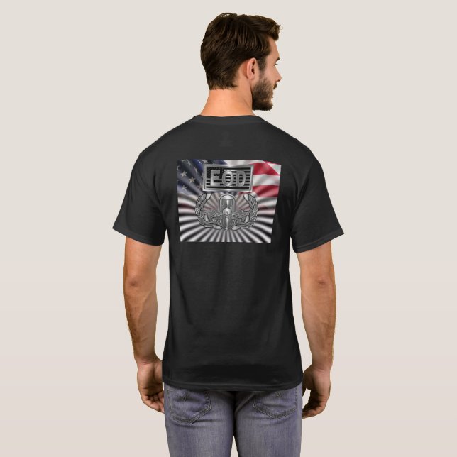 T-shirt Cadeau commémoratif «EOD senior» (Dos entier)
