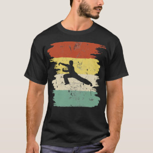 T-shirt Cadeau Cool Retro Tai Chi Fan Arts Martiaux