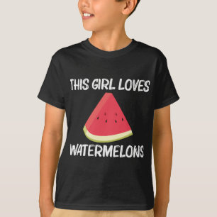 T-shirt Cadeau cool Watermelon Pour Filles Enfants Red Mel