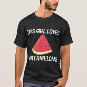 T-shirt Cadeau cool Watermelon Pour Filles Enfants Red Mel