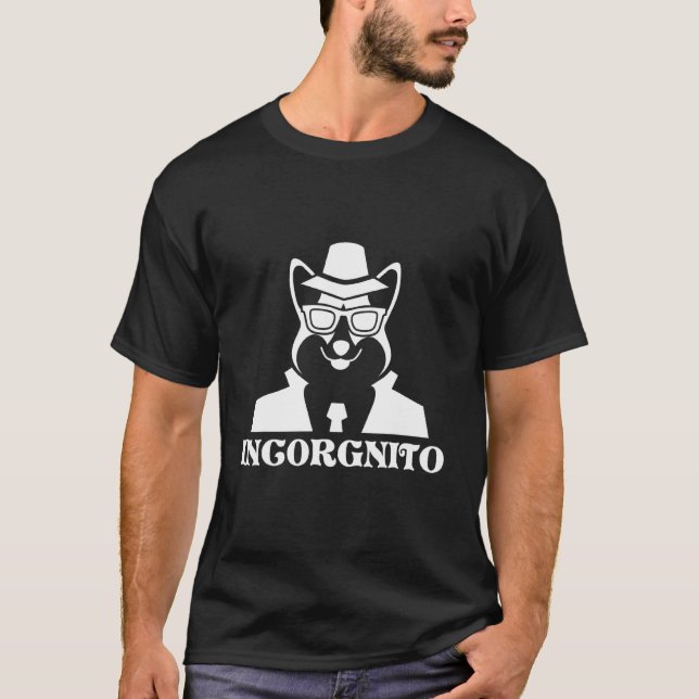 T-shirt Cadeau Corgi Incognito (Devant)