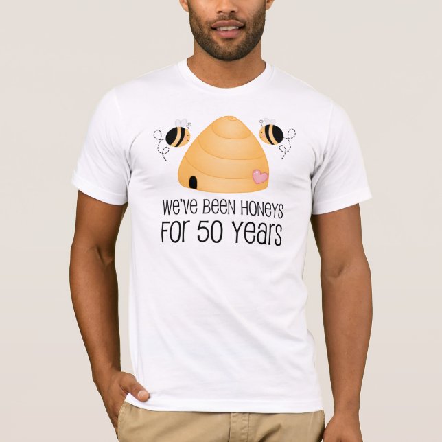 T-shirt Cadeau Couple 50e anniversaire (Devant)