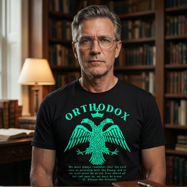 T-shirt Cadeau d'aigle orthodoxe russe oriental (Créateur téléchargé)