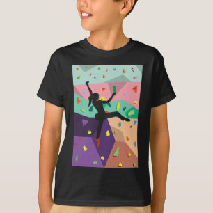 T-shirt Cadeau d'alpiniste de sports d'escalade en intérie