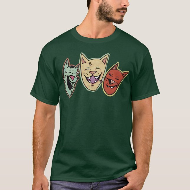 T-shirt cadeau d'amis de chat (Devant)