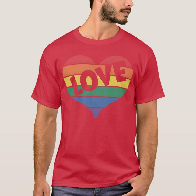 T-shirt Cadeau d'amour LGBT (Devant)