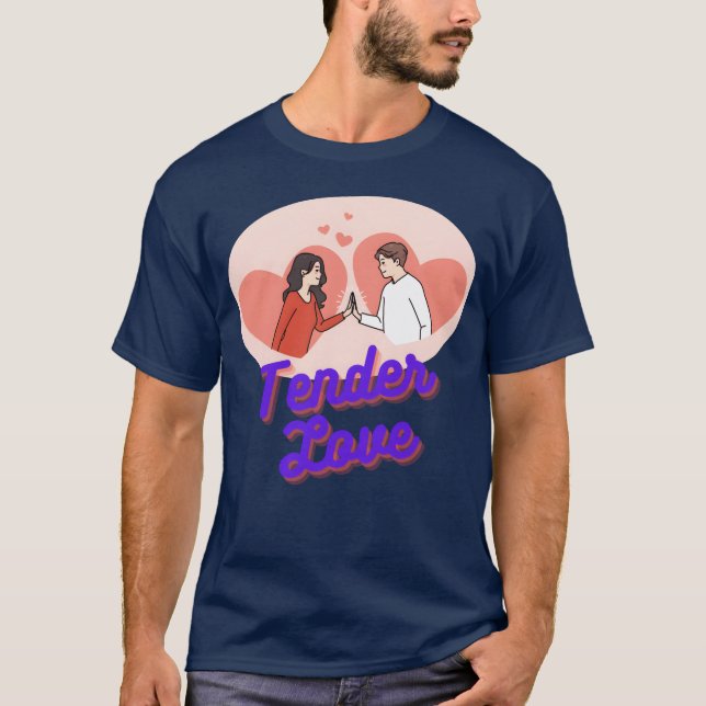 T-shirt Cadeau d'amour tendre (Devant)