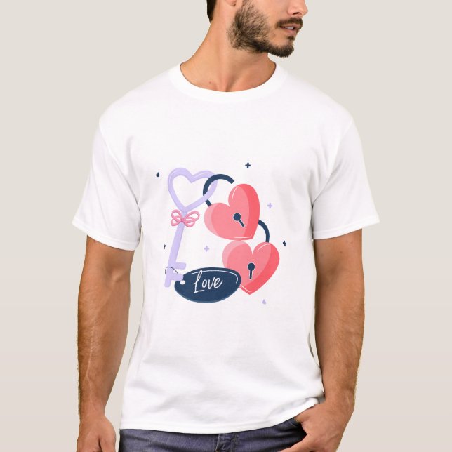 T-shirt Cadeau d'amour Valentine (Devant)