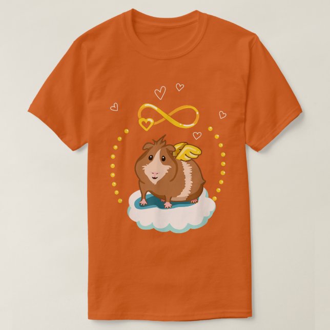 T-shirt Cadeau d'ange de cochon d'Inde mignon  (Design devant)
