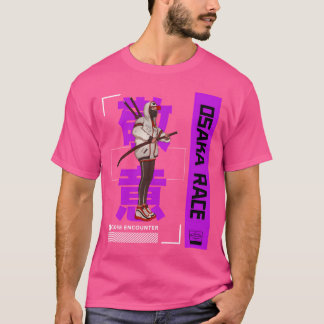 T-shirt cadeau d'anime de course d'osaka