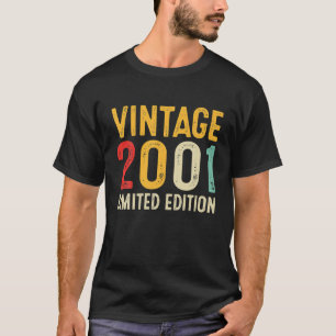 T-shirt Cadeau d'anniversaire 21 ans Vintage 2001