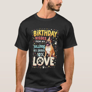 T-shirt Cadeau d'anniversaire amusant Chien Bouledogue Ang