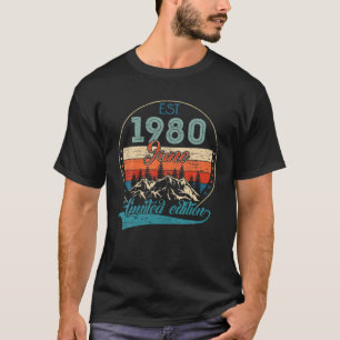 T-shirt Cadeau d'anniversaire de 42 ans EST juin 1980 Limi